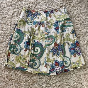 VINTAGE IZOD Paisley Print Skirt NWT